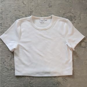 TNA WAFFLE CROP TOP (NWOT)